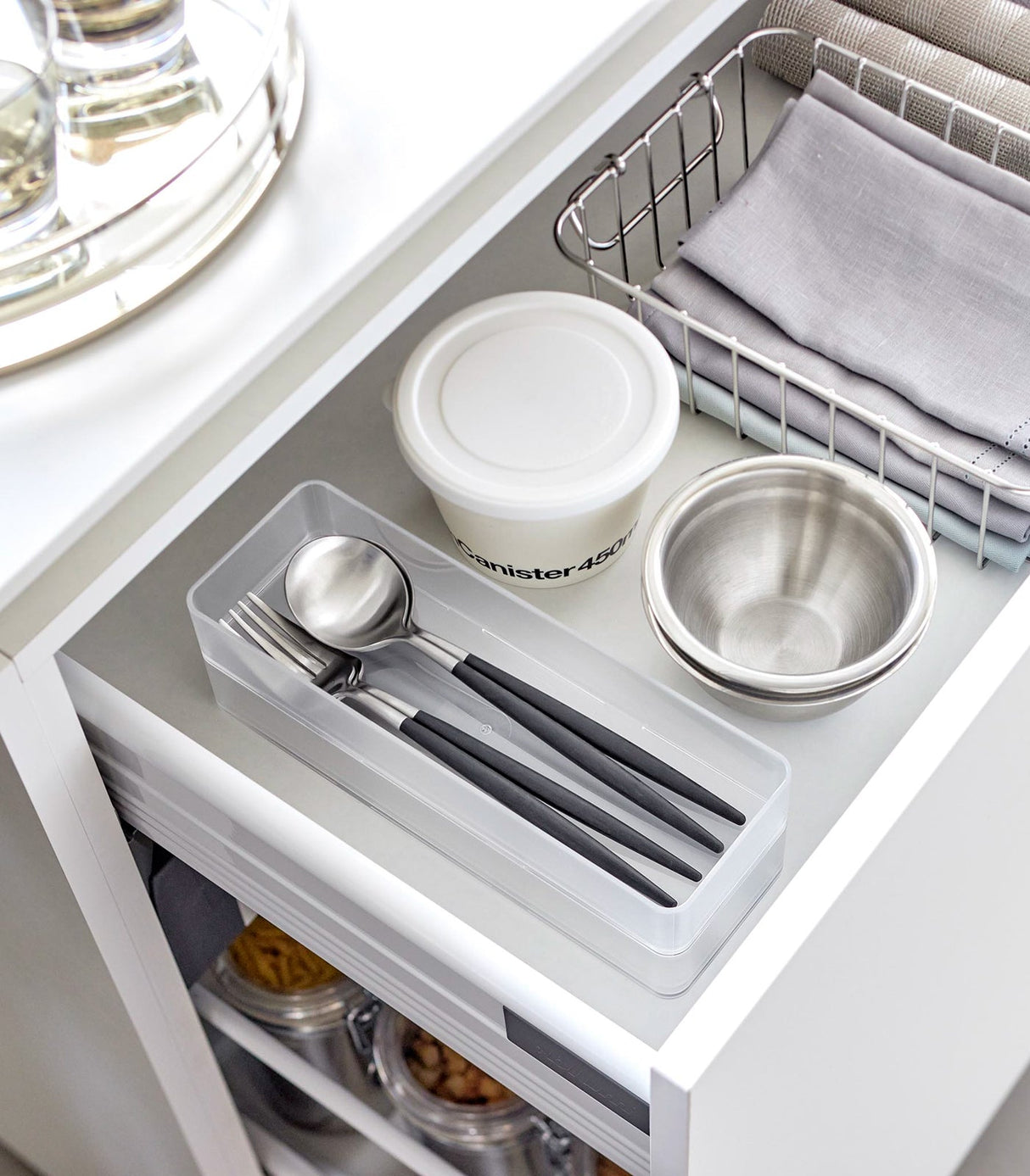 Stackable Clear Organizers [Set of 2] - Four Sizes from Yamazaki Home