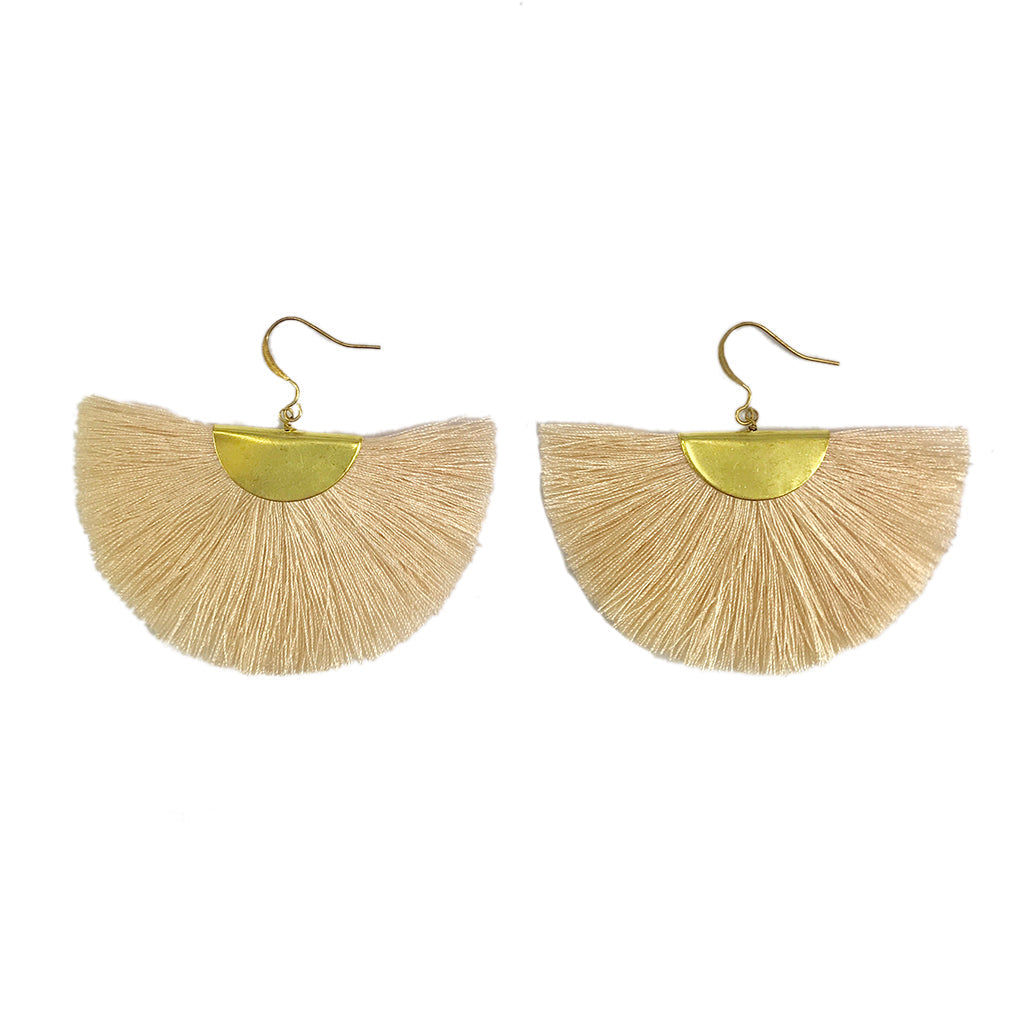 Half Moon Fan Earrings from SLATE + SALT
