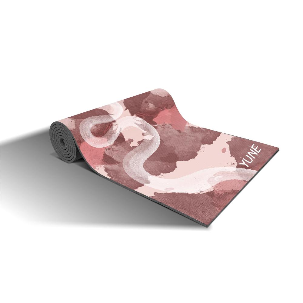Yoga Mat | 6mm Thick | Pink Snake | Non-Slip | Eco Friendly | Yune Yoga | Alder from Yune Yoga