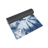 Yoga Mat | 6mm Thick | Blue Tie Dye | Non-Slip | Eco Friendly | from Yune Yoga | Ataraxy