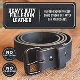 The Classic Leather Everyday Belt from Main Street Forge