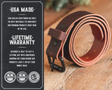 The Classic Leather Everyday Belt from Main Street Forge