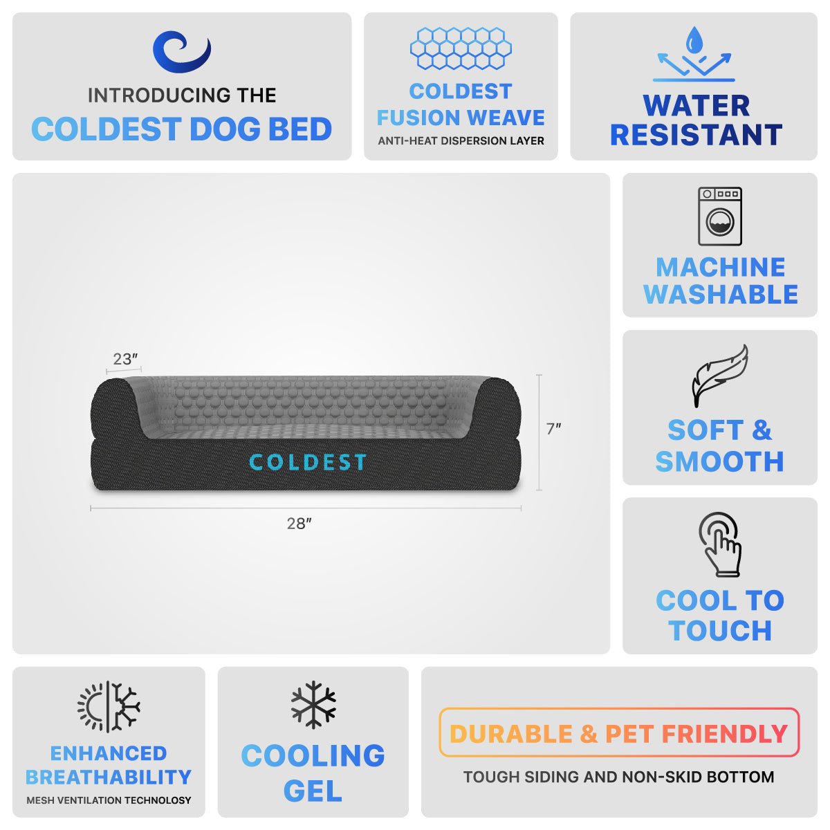 The Coldest Cozy Dog Bed from COLDEST
