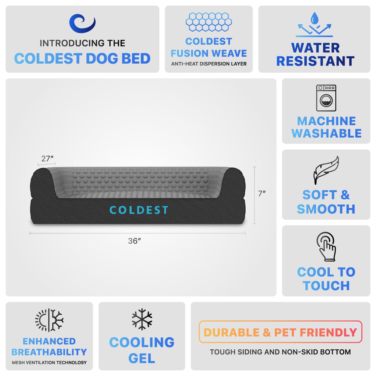 The Coldest Cozy Dog Bed from COLDEST