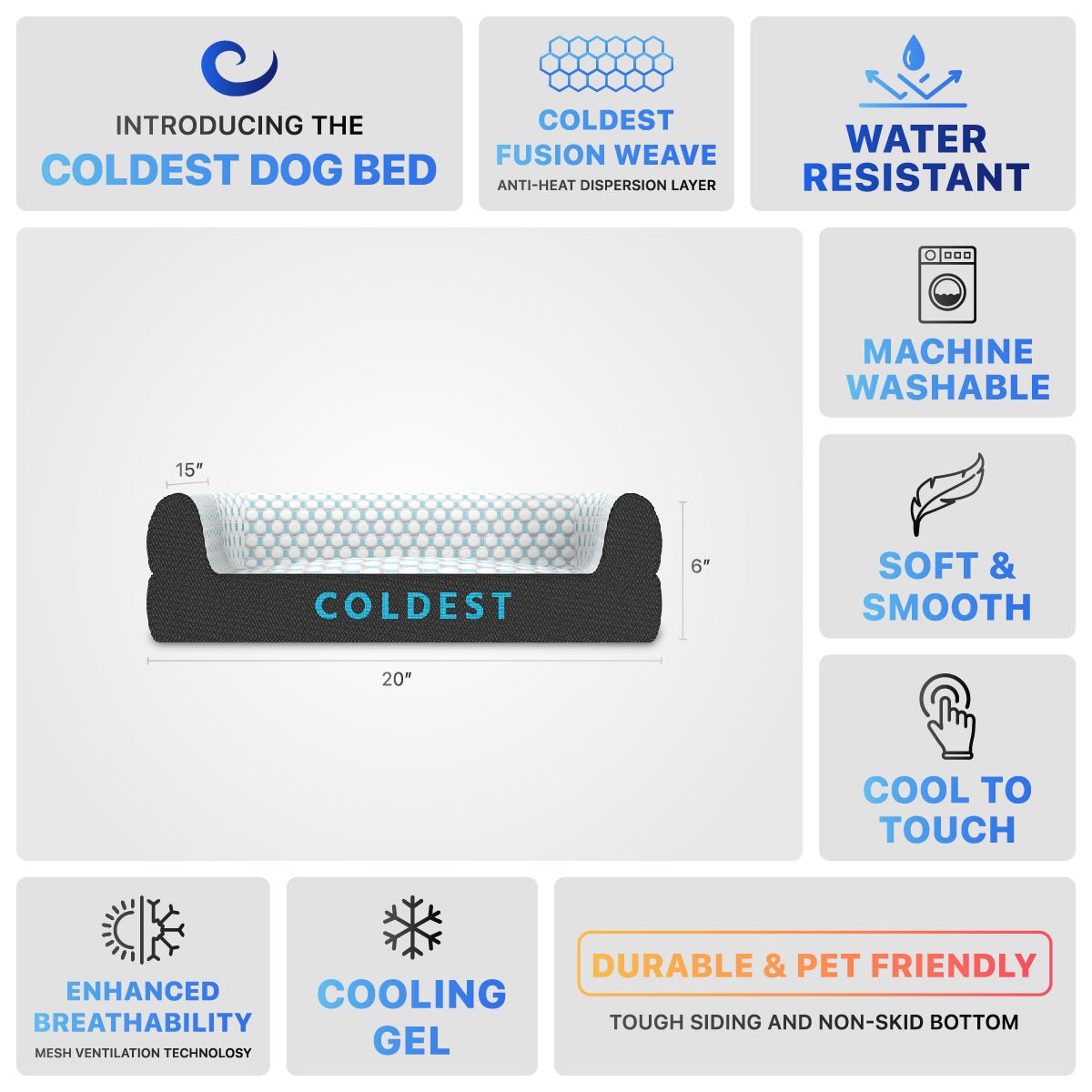 The Coldest Cozy Dog Bed from COLDEST