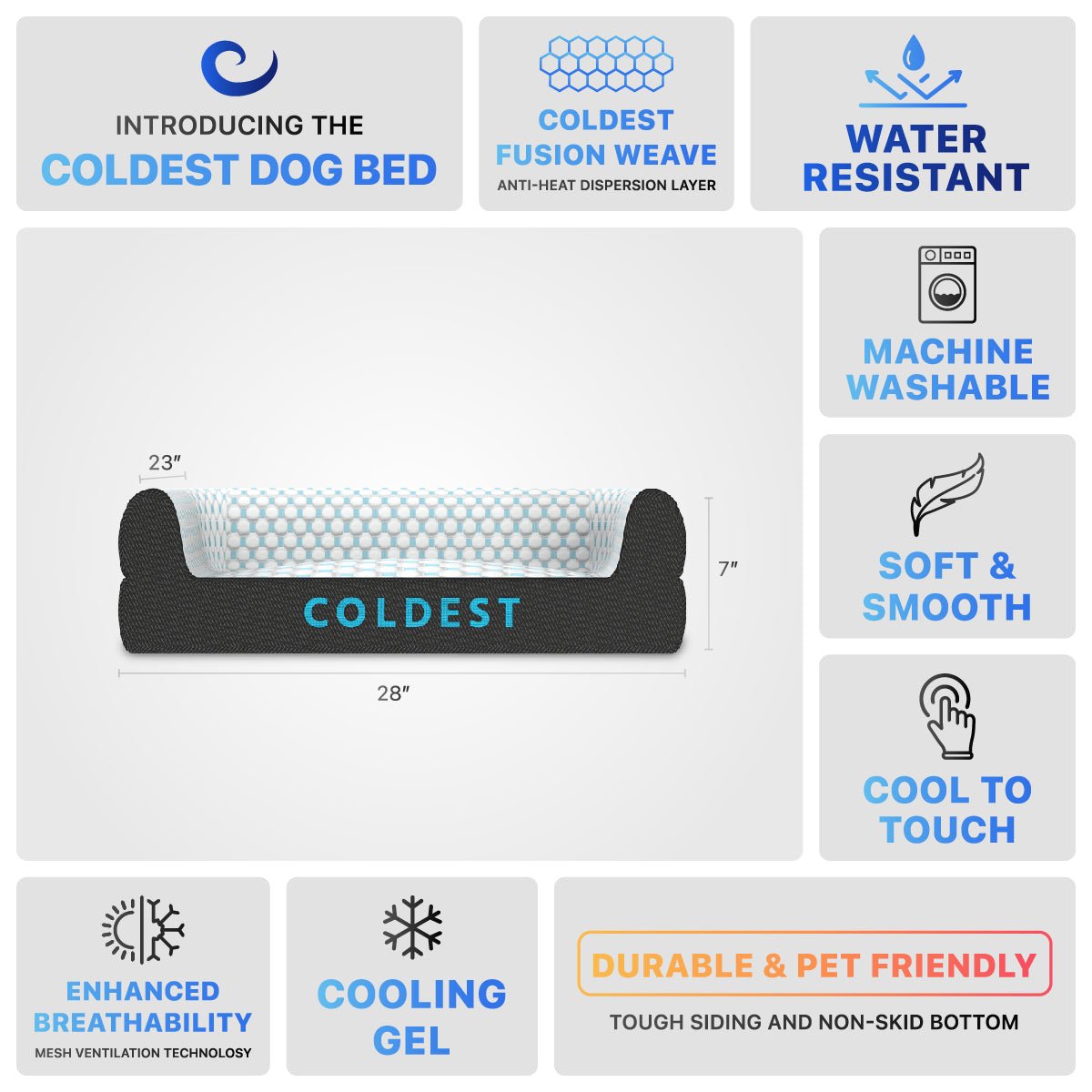 The Coldest Cozy Dog Bed from COLDEST