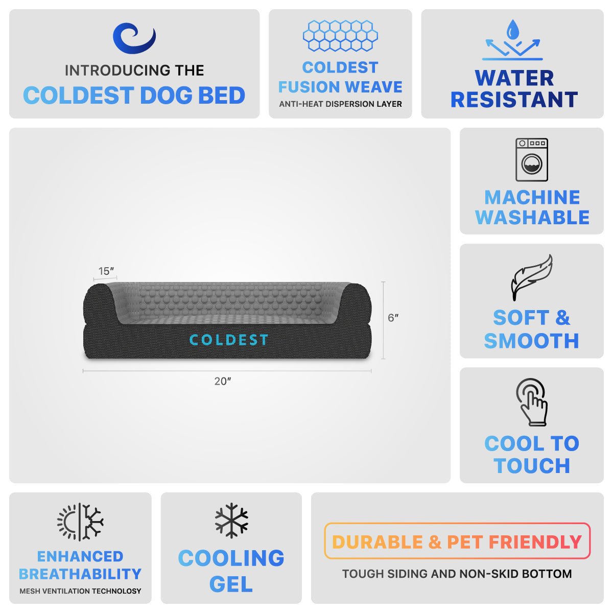 The Coldest Cozy Dog Bed from COLDEST