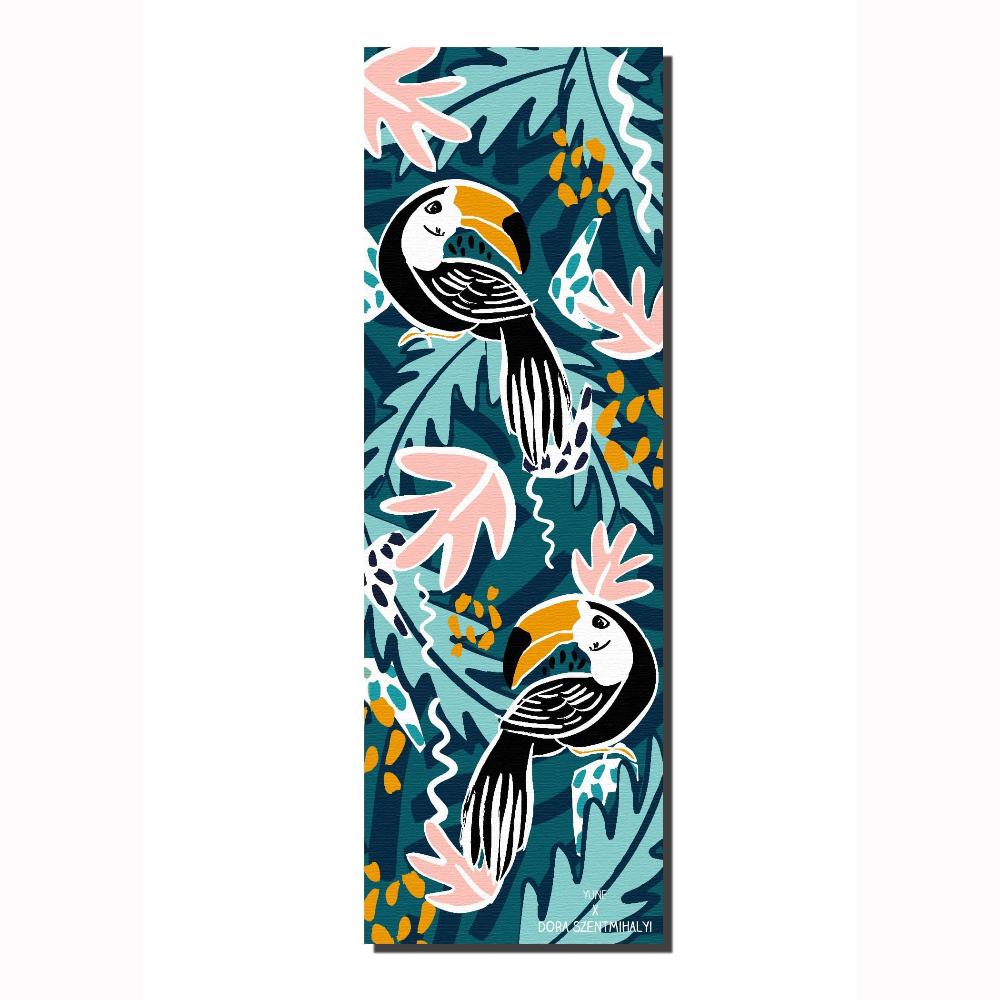 Yoga Mat | 6mm Thick | Birds | Non-Slip | Eco Friendly | Yune Yoga | Toucan from Yune Yoga