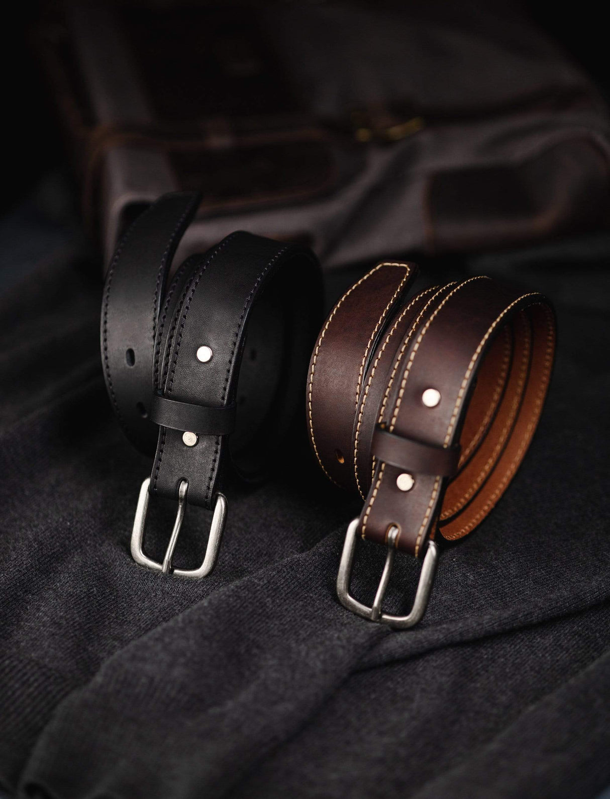 The Executive Leather 1 1/4 Inch Dress Belt from Main Street Forge