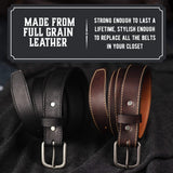 The Executive Leather 1 1/4 Inch Dress Belt from Main Street Forge