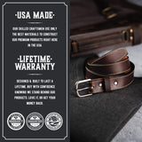 The Executive Leather 1 1/4 Inch Dress Belt from Main Street Forge
