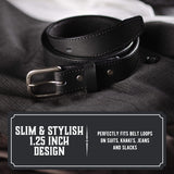 The Executive Leather 1 1/4 Inch Dress Belt from Main Street Forge