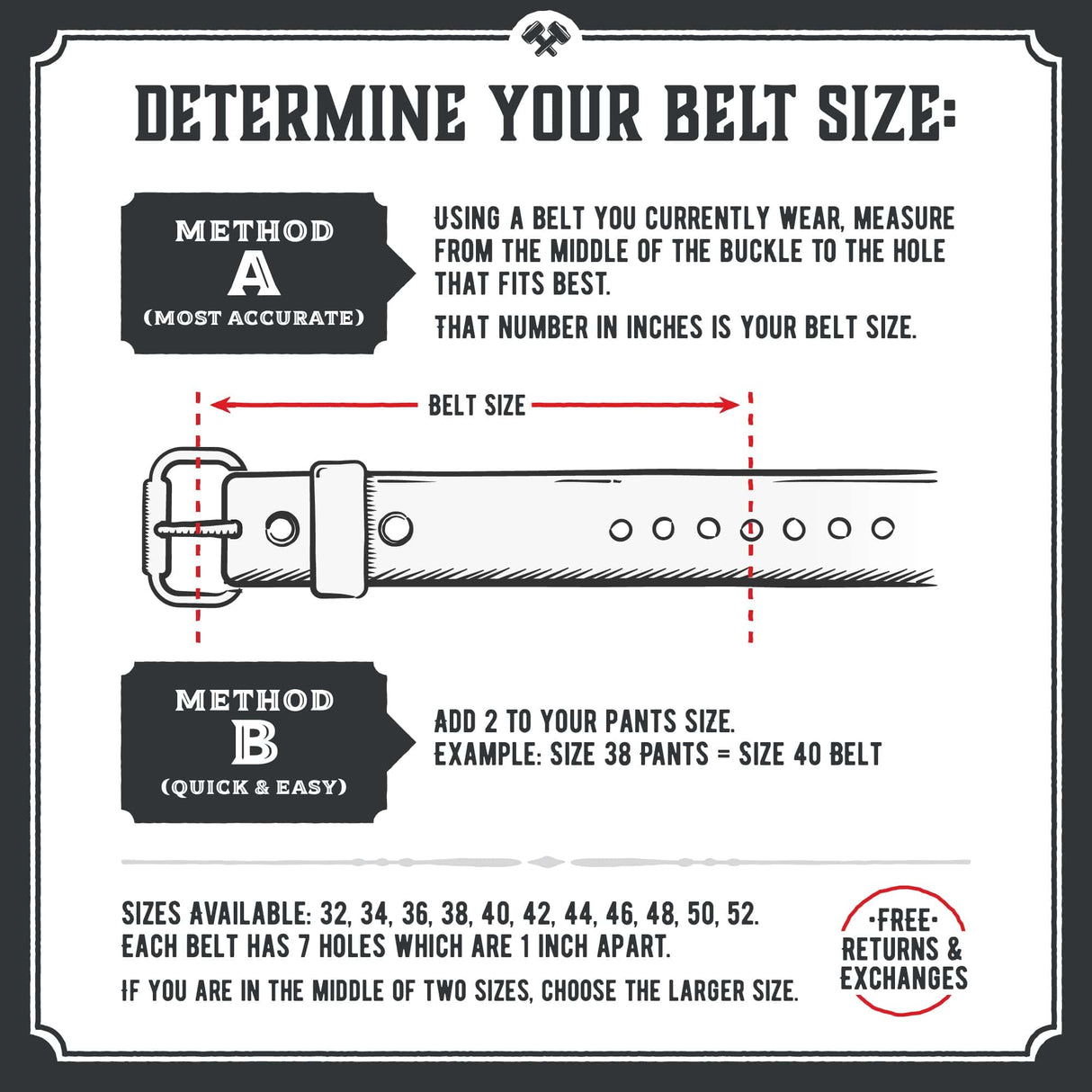 The Foreman Leather Belt from Main Street Forge