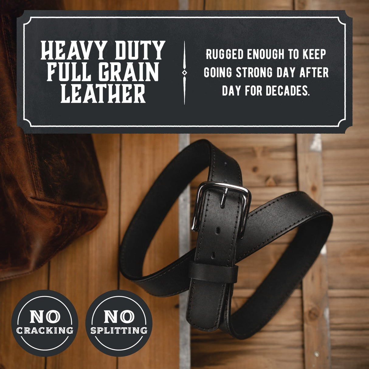 The Foreman Leather Belt from Main Street Forge