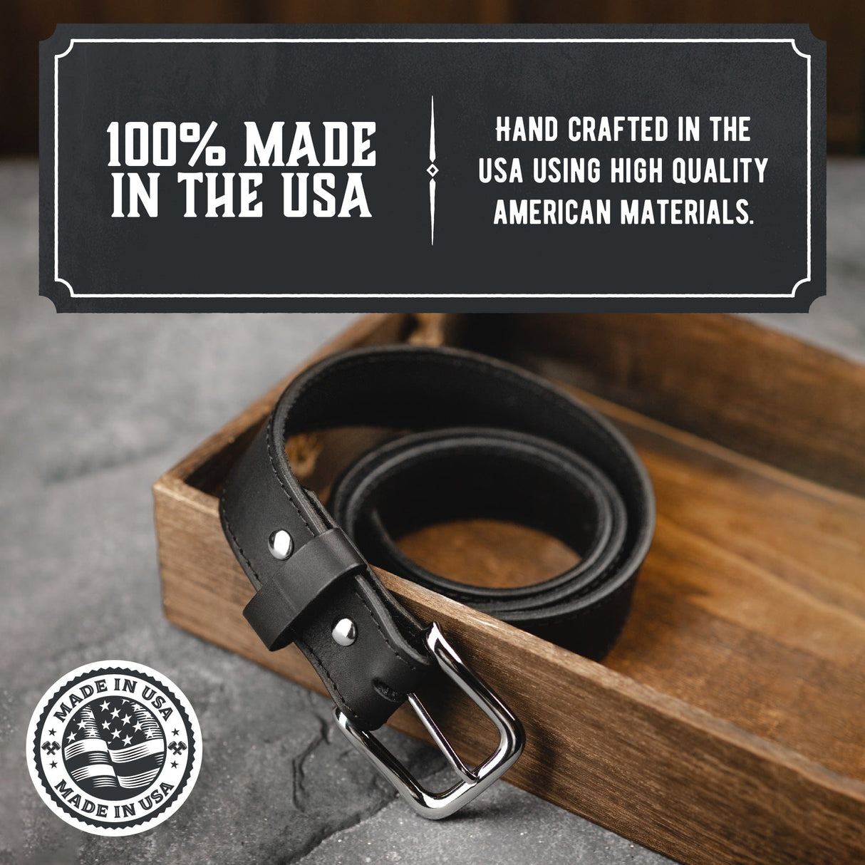 The Foreman Leather Belt from Main Street Forge