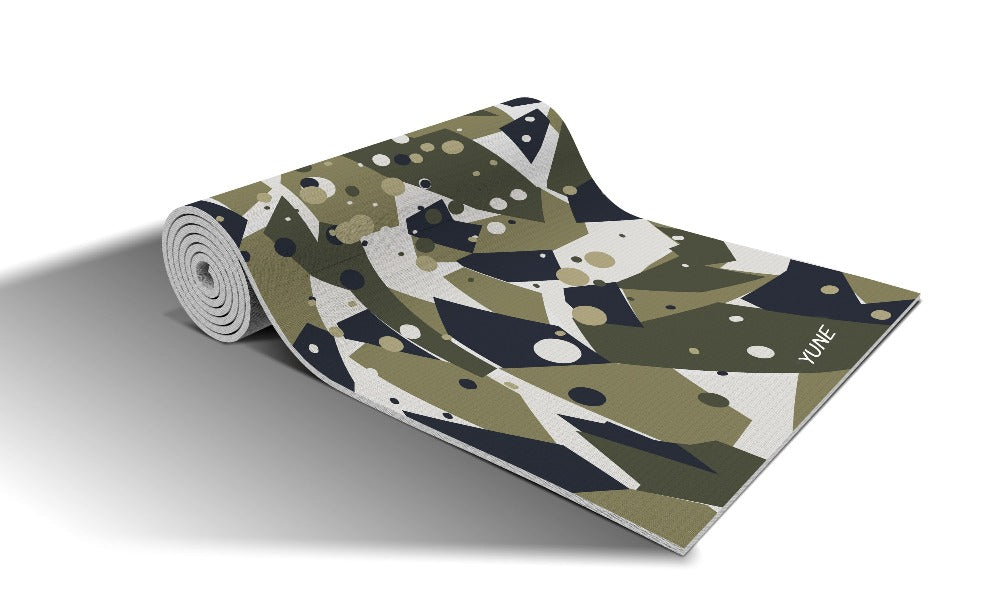 Yoga Mat | 6mm Thick | Green | Non-Slip | Eco Friendly | Yune Yoga | Granite from Yune Yoga