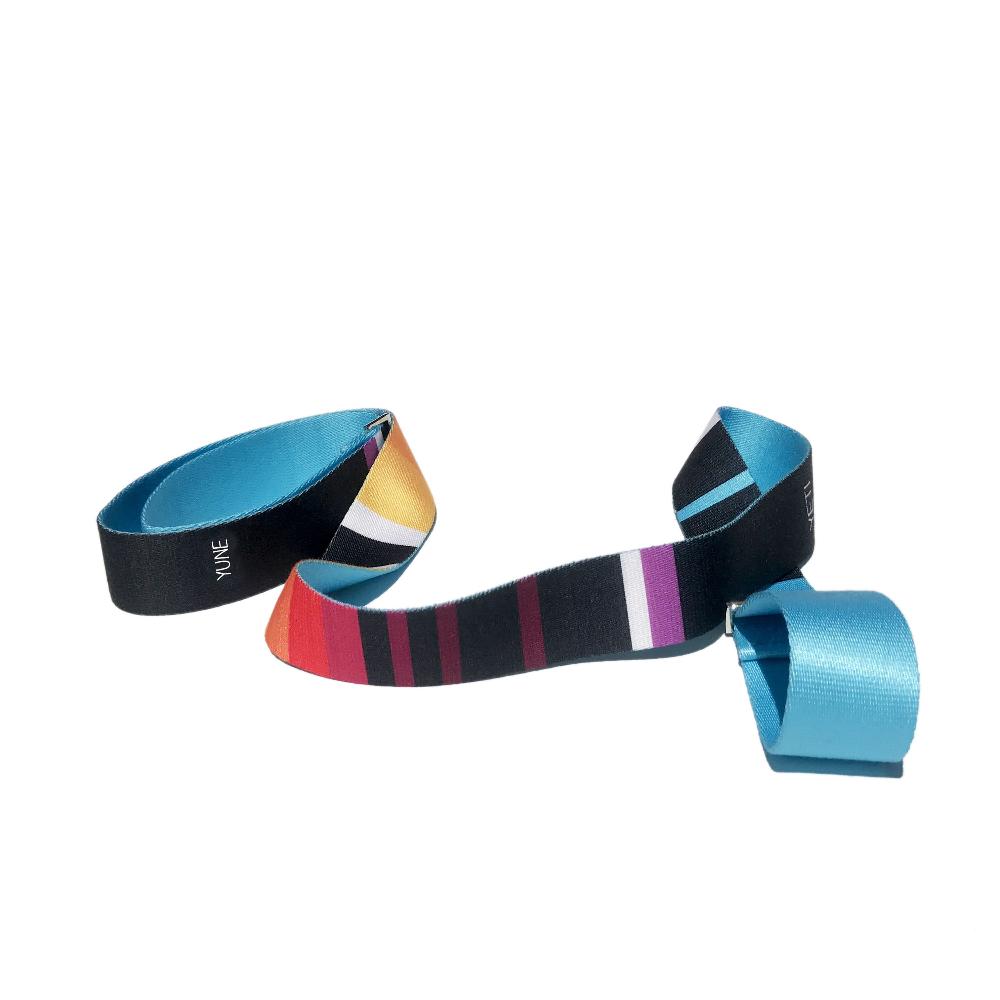 Horatio Yoga Strap – Blue Stretching Strap w/ Metal Buckles | Yune Yoga from Yune Yoga