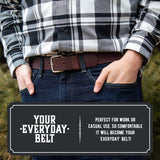 The Journeyman Leather Belt from Main Street Forge