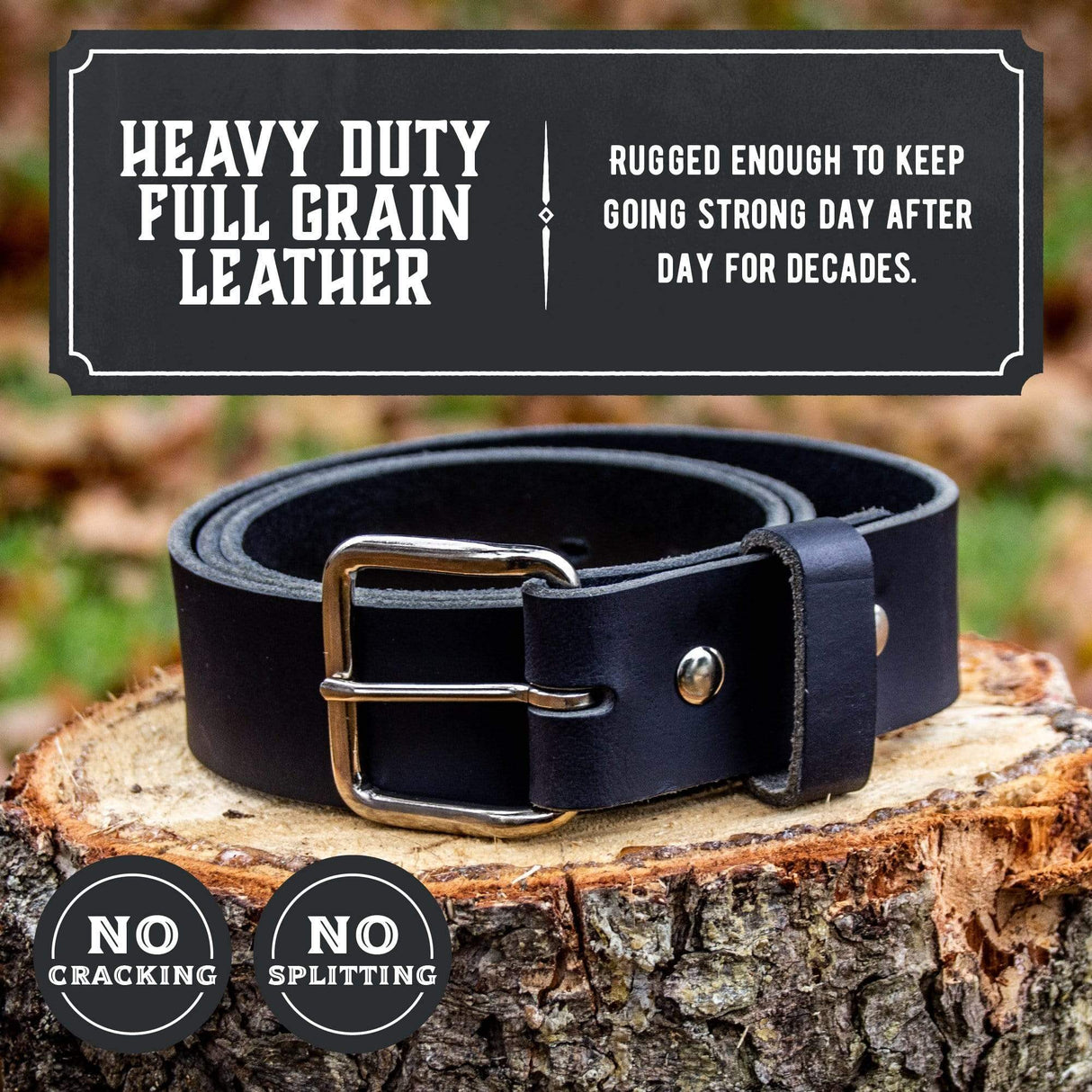The Journeyman Leather Belt from Main Street Forge