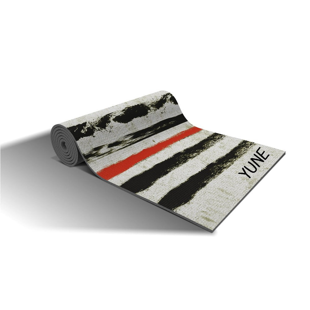 Yoga Mat | 6mm Thick | White Black | Non-Slip | Eco Friendly | Yune Yoga | Juniper from Yune Yoga