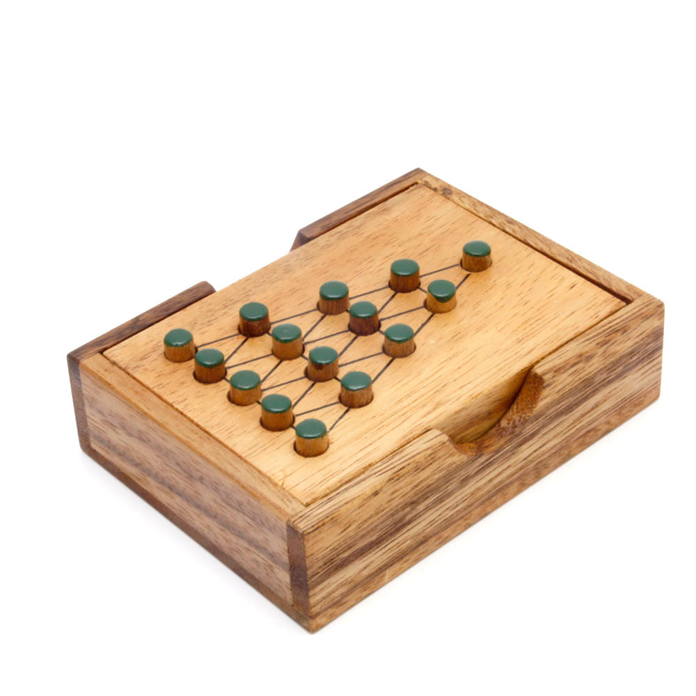 The Last Fighter IQ Mind Game - Triangle Peg Game from Kubiya Games