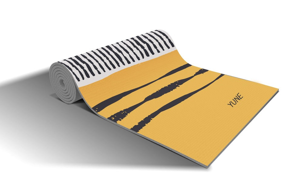 Yoga Mat | 6mm Thick | Orange | Non-Slip | Eco Friendly | Yune Yoga | Leo from Yune Yoga