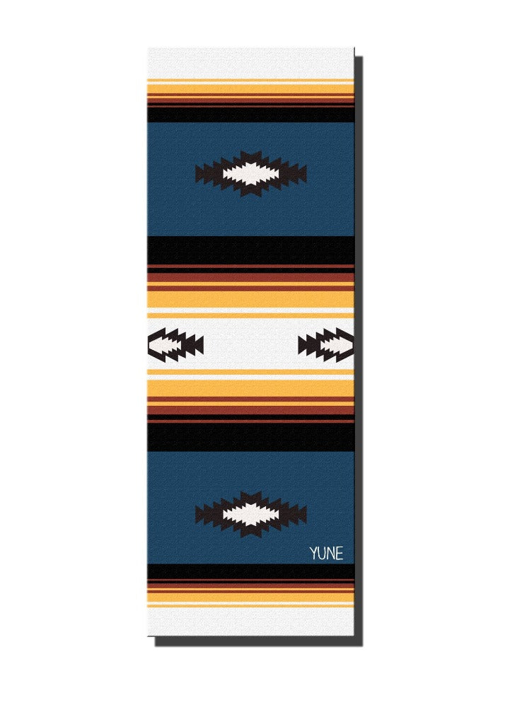 Nelson Yoga Mat – 6 mm Extra Thick, Non-Slip Eco-Friendly PER with Striped UV-Printed Design | from Yune Yoga