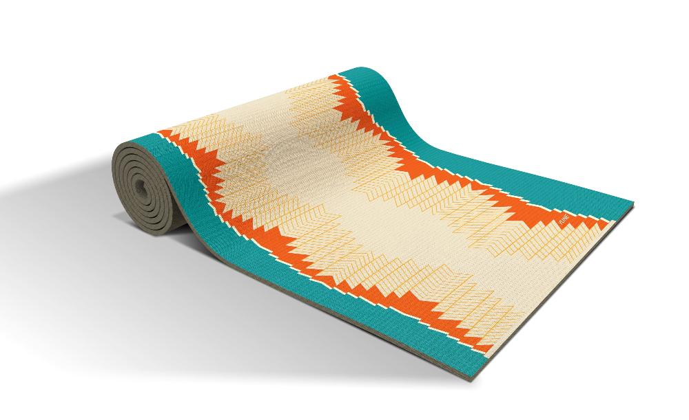 Pagoda Yoga Mat – Extra Thick, Non-Slip, Eco-Friendly PER with Vibrant UV-Printed Design | from Yune Yoga