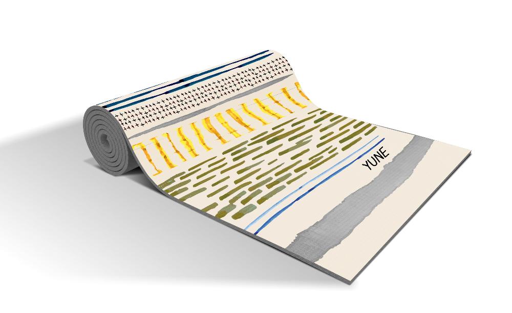 Yoga Mat | 6mm Thick | Beige| Non-Slip | Eco Friendly | Yune Yoga | Reed from Yune Yoga