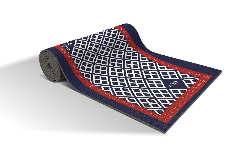 Yoga Mat | 6mm Thick | Blue | Non-Slip | Eco Friendly | Yune Yoga | Reiko from Yune Yoga
