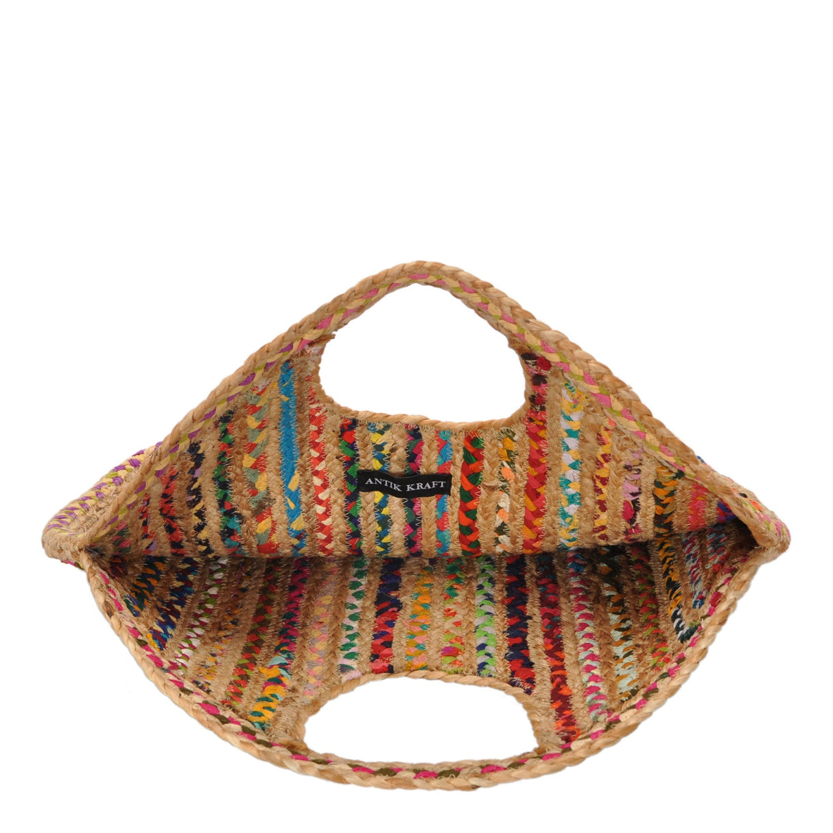 Ruhi Jute & Canvas Tote Bag from MMS Brands