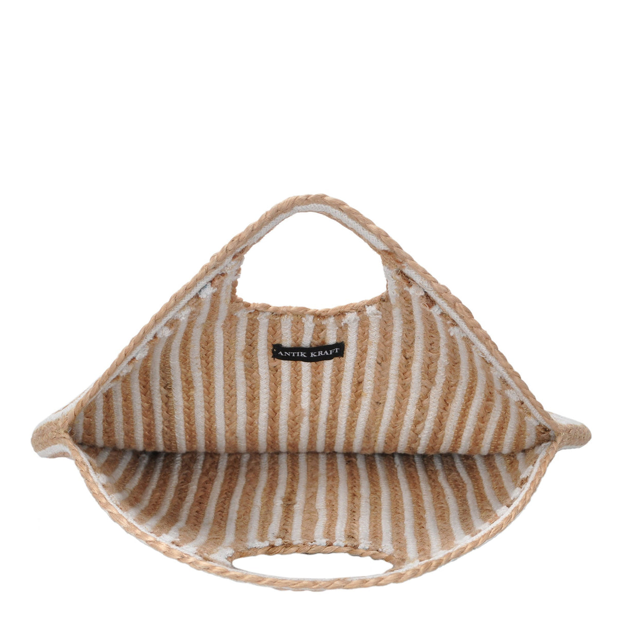 Ruhi Jute & Canvas Tote Bag from MMS Brands