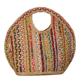 Ruhi Jute & Canvas Tote Bag from MMS Brands