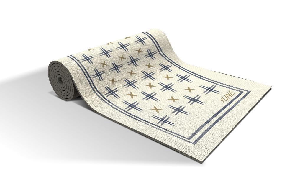 Yoga Mat | 6mm Thick | White | Non-Slip | Eco Friendly | Yune Yoga | Saeki from Yune Yoga