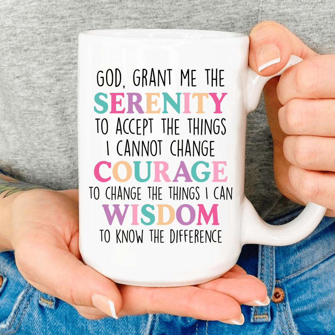 The Serenity Prayer Mug From Peachy Sunday