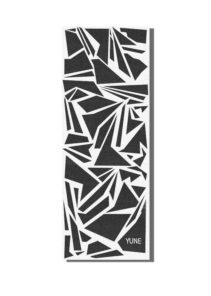 Yoga Mat | 6mm Thick | Black White | Non-Slip | Eco Friendly | Yune Yoga | Shadow from Yune Yoga