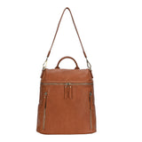Sienna Utilitarian Shoulder Backpack Purse from MMS Brands