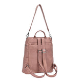 Sienna Utilitarian Shoulder Backpack Purse from MMS Brands