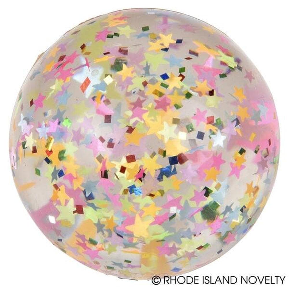 1.75" 45mm Sparkle Star Hi-Bounce Ball from Legacy Toys