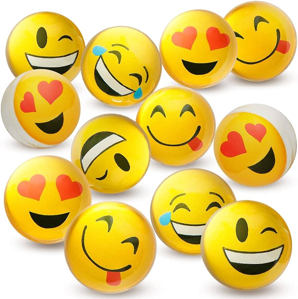1.75" Emoticon Hi Bounce Ball from Legacy Toys