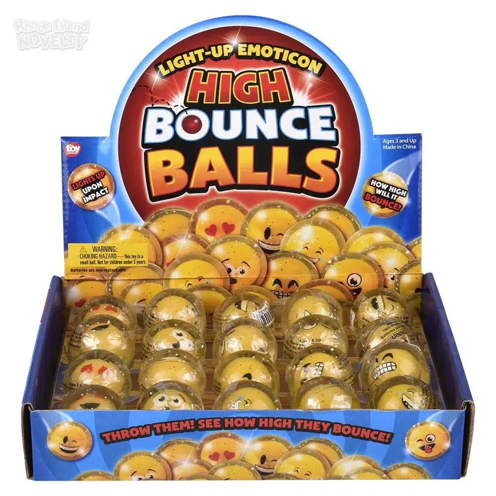 1.75" Light-Up Emoticon Hi Bounce Ball from Legacy Toys