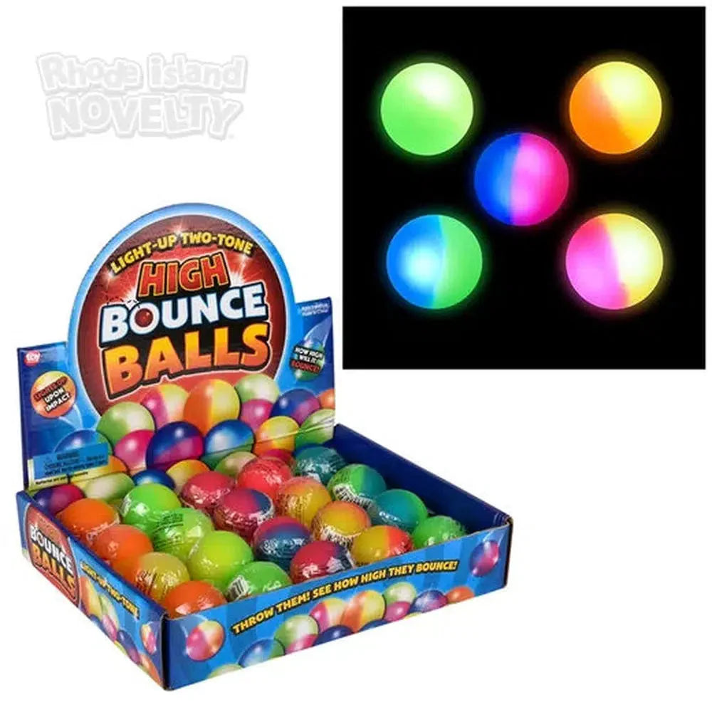 1.75" Light-Up Two-Tone Hi Bounce Ball from Legacy Toys