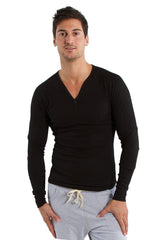 Thermal V-Neck Long Sleeve (Black) from 4-rth