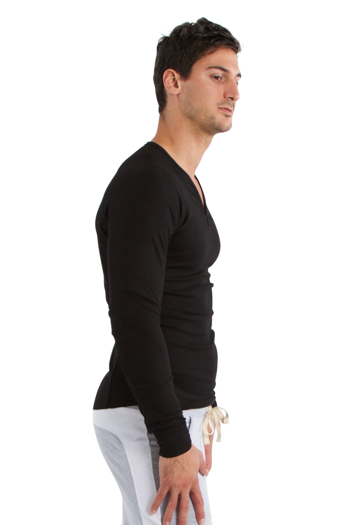 Thermal V-Neck Long Sleeve (Black) from 4-rth