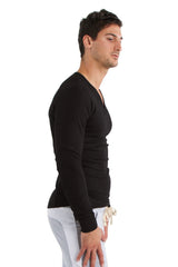 Thermal V-Neck Long Sleeve (Black) from 4-rth