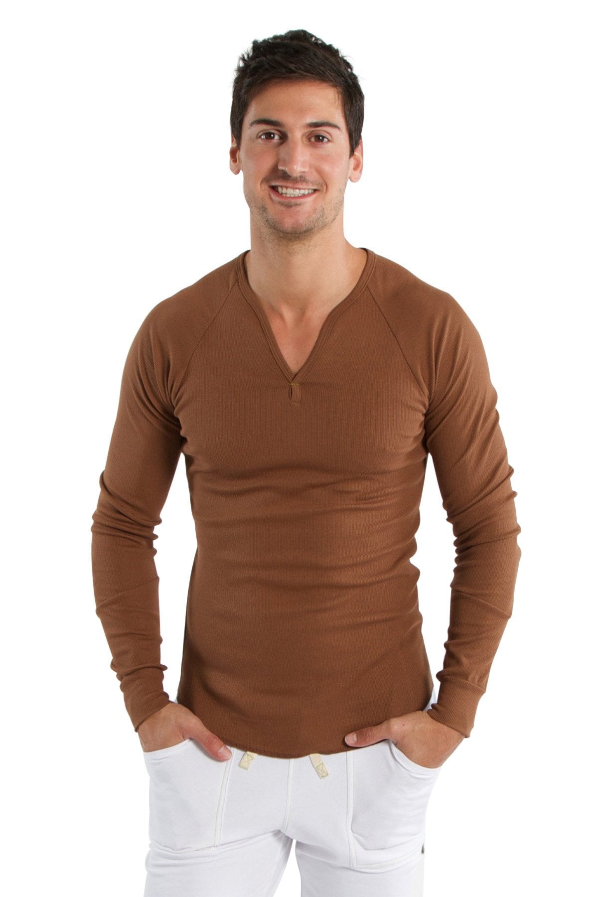 Thermal V-Neck Long Sleeve - Chocolate from 4-rth