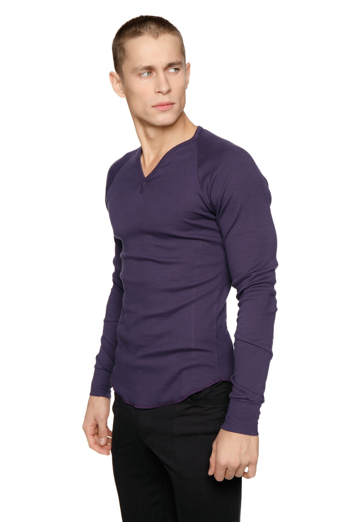 Thermal V-Neck Long Sleeve (Eggplant) from 4-rth