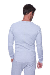 Thermal V-Neck Long Sleeve (Heather Grey) from 4-rth