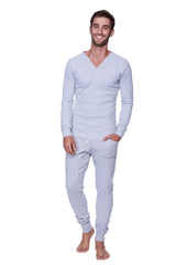 Thermal V-Neck Long Sleeve (Heather Grey) from 4-rth