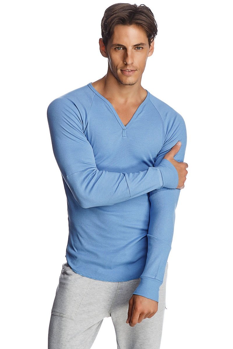 Thermal V-Neck Long Sleeve (Ice Blue) from 4-rth